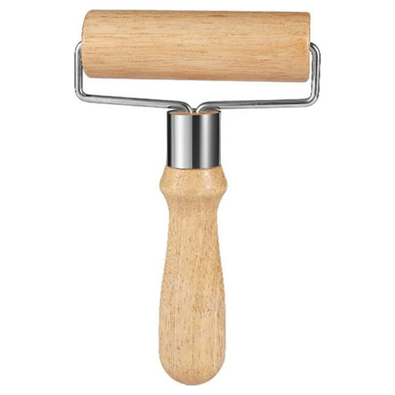 Vikakiooze Wood Pastry Pizza Roller,Non Stick Wooden Rolling Pin for Home,Professional Dough Roller Tool Set for Baking,Cooking,Multifunction Craft Clay Roller,Easy to Handle