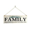 thumbnail image 1 of TERGAYEE Wooden Hanging Home Wall Decor,Art Wood Signs Decor, Home Sign, Hanging Tag Home Wall Decoration, simple style, for Living Room Kitchen Entryway Housewarming Gift, 1 of 6