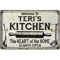thumbnail image 1 of TERI'S Kitchen Farmhouse Sign Gift 8x12 Metal 208120033439, 1 of 1