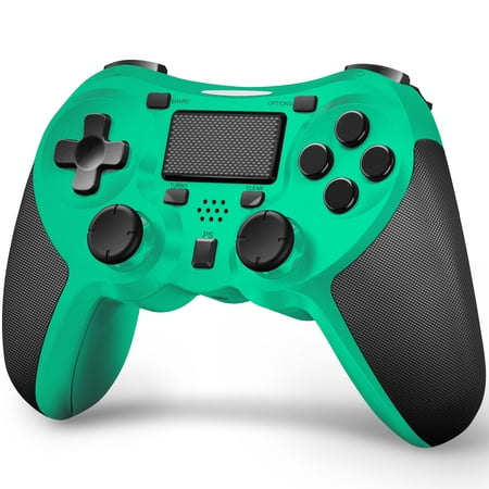 TERIOS Controller for PS-4, PS-4 Controller Wireless with Analog Sticks and Auto Fire Turbo Button, Built-In Speaker and Touch Pad Joystick (Blue)