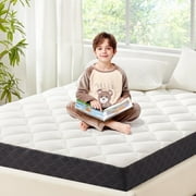 ELEMUSE 5 inch Twin Mattress, Gel Memory Foam Pillowtop for Kids and Adults, CertiPUR-US Certified, Fiberglass-Free