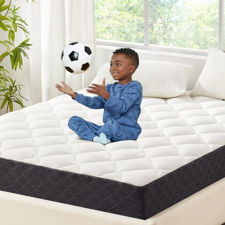 ELEMUSE inch Twin Mattress, Gel Memory Foam Pillowtop for Kids