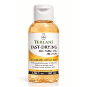 TERLANS Fast Drying Oil Painting Medium, 3.38 fl. oz. 100 ml Flip-top cap included