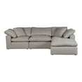 thumbnail image 1 of Moe's Home Collection Terra Condo Lounge Modular Sectional Livesmart Fabric Light Grey, 1 of 4