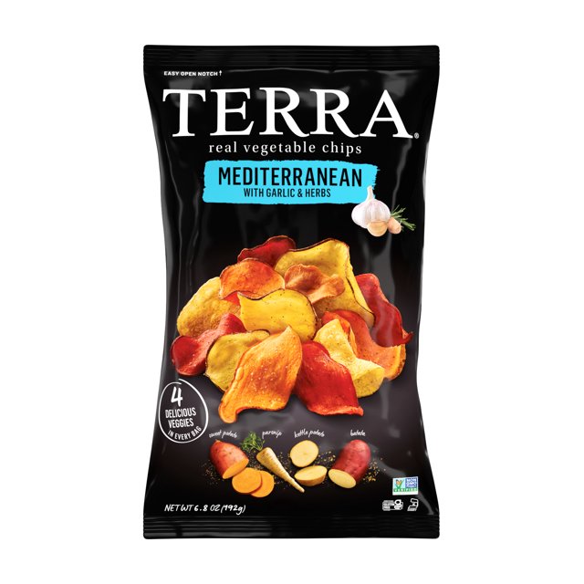 TERRA Mediterranean Garlic & Herbs Vegetable Snack Chips, 6.8 oz