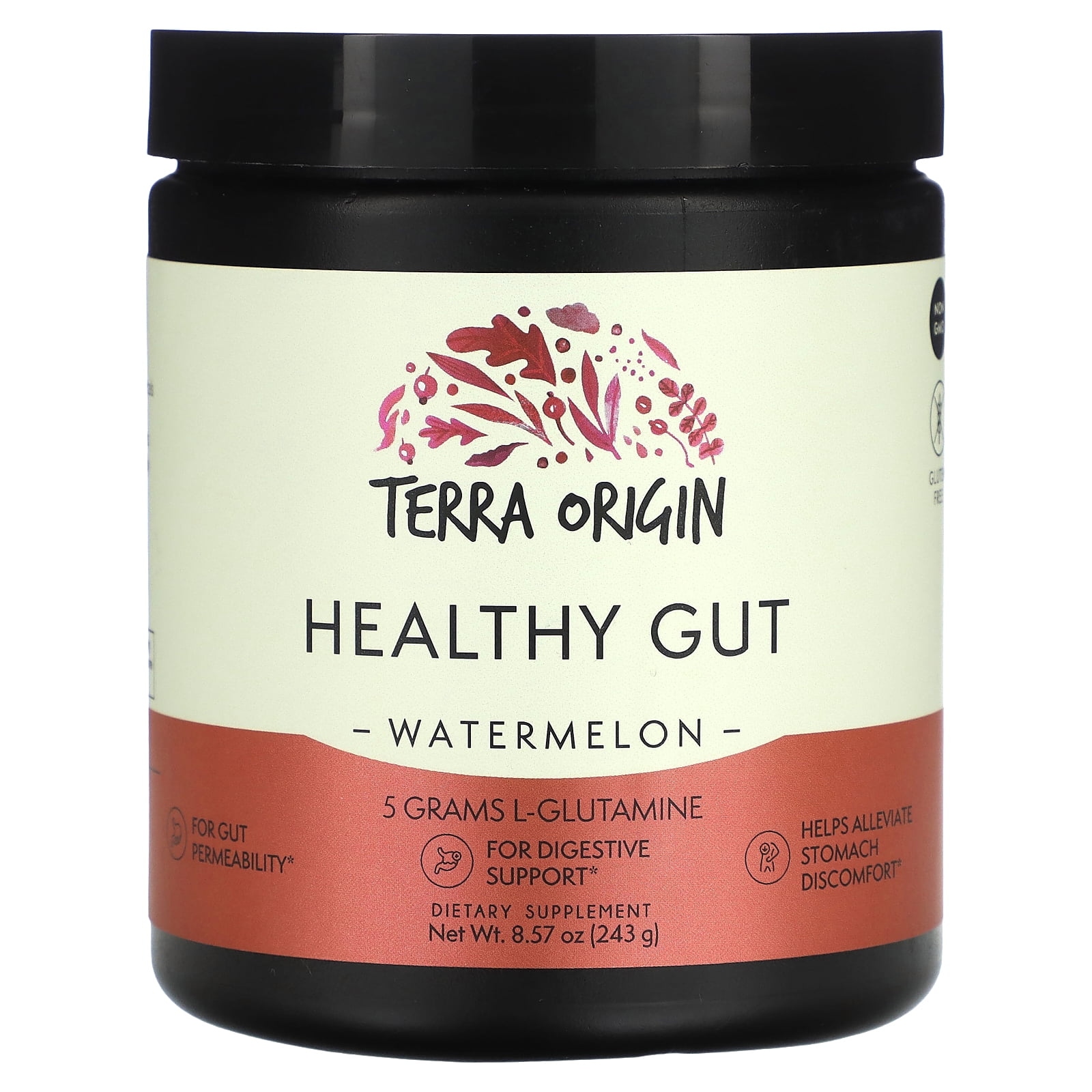 TERRA ORIGIN Healthy Gut Watermelon 30Servings with LGlutamine