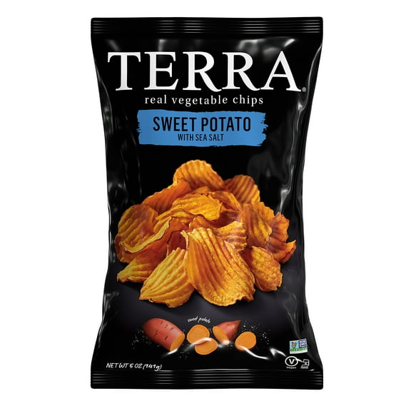 TERRA Sea Salt Wavy Sweet Potato Snack Chips, 5 oz