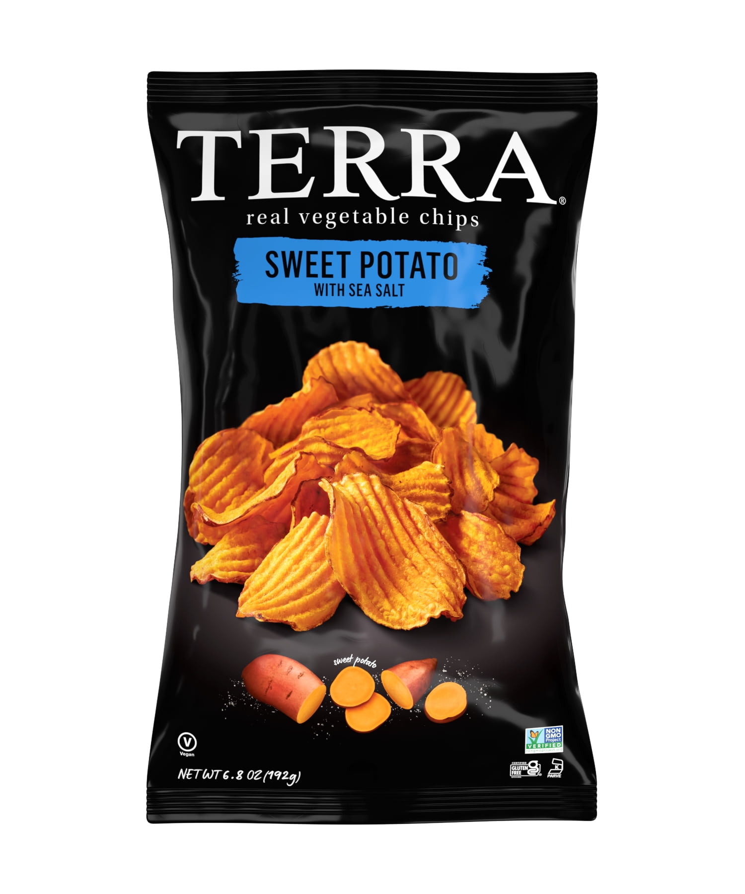 TERRA Sea Salt Wavy Sweet Potato Vegetable Chips, 6.8 oz