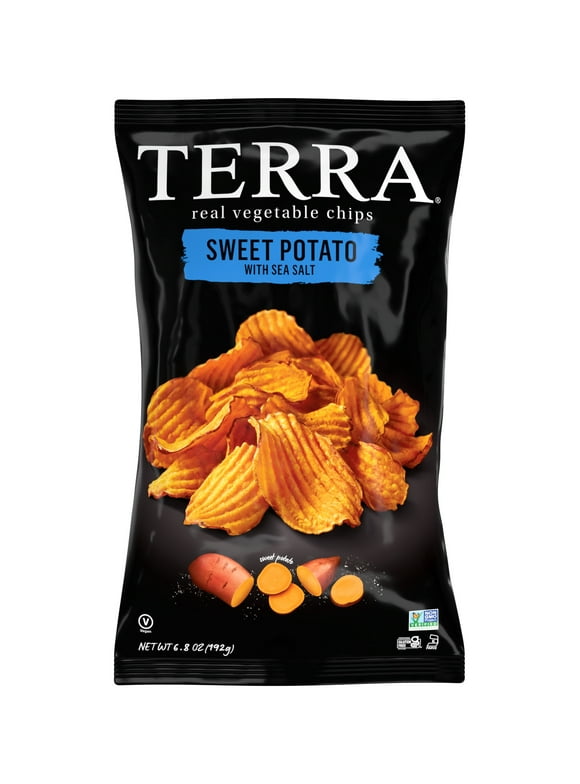 TERRA Sea Salt Wavy Sweet Potato Vegetable Snack Chips, 6.8 oz