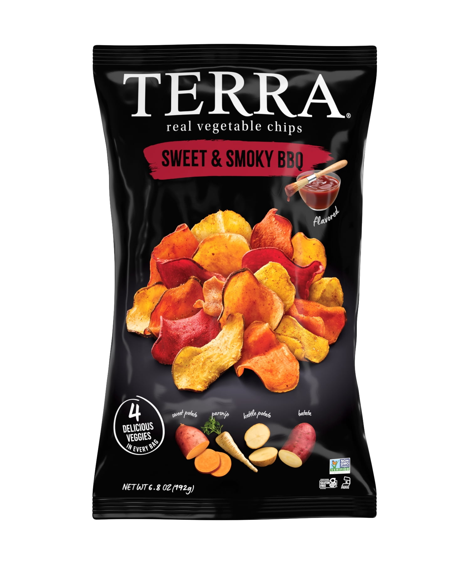 TERRA Sweet & Smoky BBQ Vegetable Snack Chips, 6.8 oz