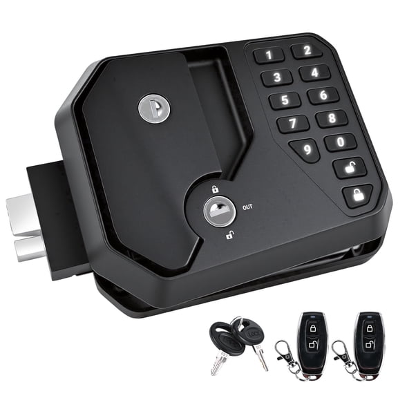 TERRALYX RV Door Lock,Premium Full Metal RV Keyless Entry Door Lock with Password & Remote Secure Camper Latch Replacement Fits Most Trailers and 5th Wheels, Ideal Gifts for RV Owners