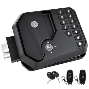 TERRALYX RV Door Lock,Premium Full Metal RV Keyless Entry Door Lock with Password & Remote Secure Camper Latch Replacement Fits Most Trailers and 5th Wheels, Ideal Gifts for RV Owners