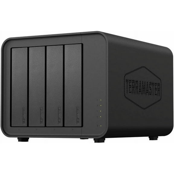 TERRAMASTER F4-424 Pro NAS Storage - 4Bay Core i3-N305 8-Core 8-Thread CPU, 32GB DDR5 RAM, 2.5GbE Port x 2, Network Attached Storage Peak Performance for Business (Diskless)
