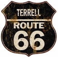thumbnail image 1 of TERRELL Route 66 Sign Shield Metal Gift Man Cave Gift 211110004448, 1 of 1