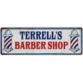 thumbnail image 1 of TERRELL'S Barber Shop Hair Salon Metal Sign Retro 6x18 106180031457, 1 of 1