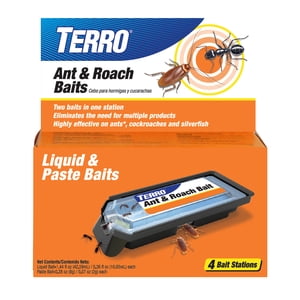 TERRO Ant & Roach Bait Station 4-Pack