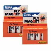 TERRO Fly Magnet Sticky Fly Paper Trap - 2-Pack   16 Total Traps