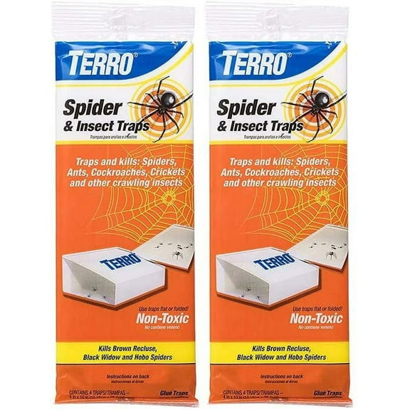 TERRO Indoor Spiders & Ants Glue Trap, 2 Count