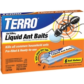 TERRO Liquid Ant Killer Bait Stations, 6-Pack, Indoor Ant Traps for Home