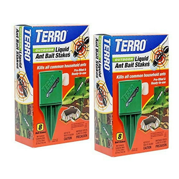 TERRO Outdoor Liquid Ant Bait Stakes - 2 Pack