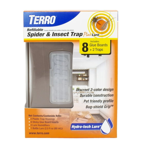 TERRO Refillable Spider & Insect Trap Plus Lure