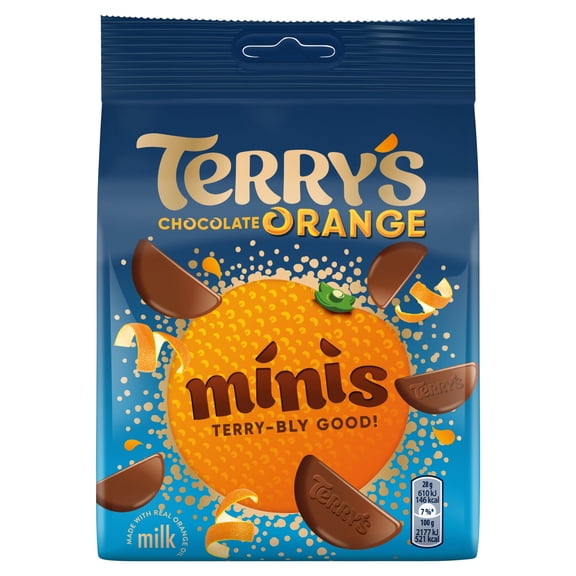 TERRYS MINIS CHOCOLATE ORANGE MILK 104G, Imported from Britain