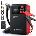 thumbnail image 1 of 2000A Peak Jump Starter with Air Compressor, TERUNSOUL B40L Portable Car Battery Booster with Quick Charge Out (6.0 Gas/4.0L Engines), 12V Battery Jump Box Power Bank Car Starter, 1 of 10