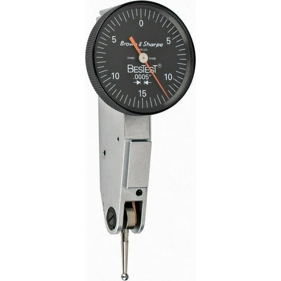 TESA Brown & Sharpe 0 to 0.03", 0.000500" Graduation, Horizontal Dial Test Indicator
