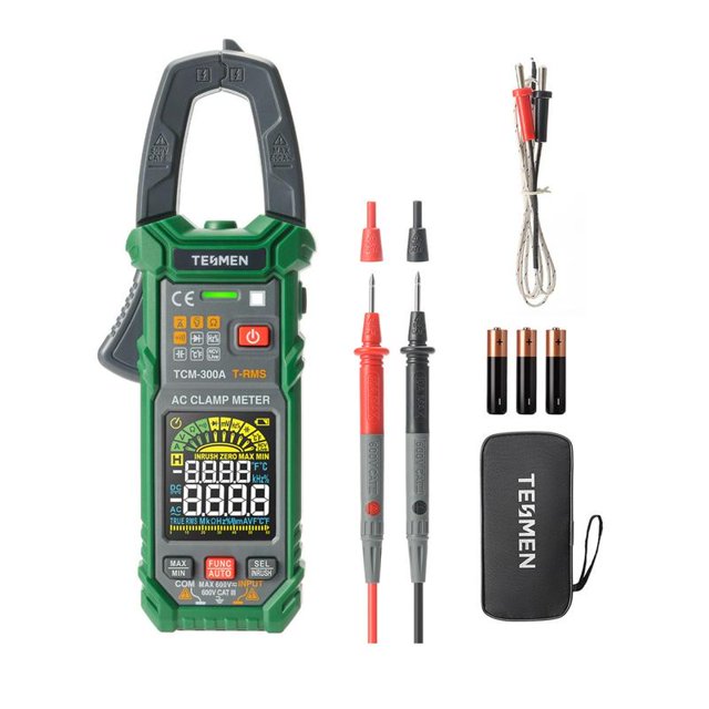 TESMEN TCM300 Smart Clamp Meter Multimeter, 6000 Counts, Smart