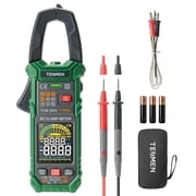 TESMEN Digital Clamp Multimeter TCM-300A, TRMS Auto-Ranging 6000 Count, AC/DC Voltage, AC Current, NCV Detection, 1 Pack