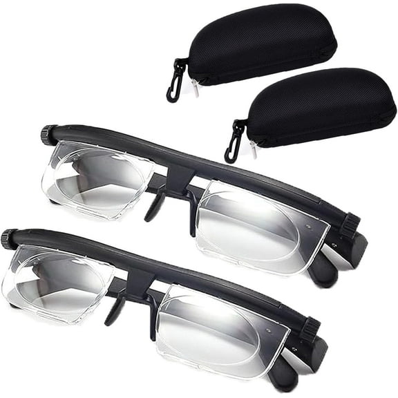 TESOBI Adjustable Glasses for Women, Vi-Shift Adjustable Glasses, TESOBI Adjustable Reading Glasses Men, Vi-Shift Adjustable Glasses for Men, TESOBI Adjustable Reading (2PCS)