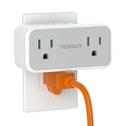 TESSAN Outlet Extender Multi Plug Outlet,2 AC Outlets 3 USB Wall Charger,Extrension Plug Adapter for Cruise Ship Home Office Dorm Room Travel Essentials
