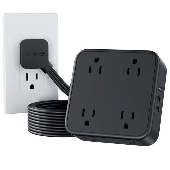 8 Outlet Surge Protector with 3 USB Ports(1 USB-C Port)
