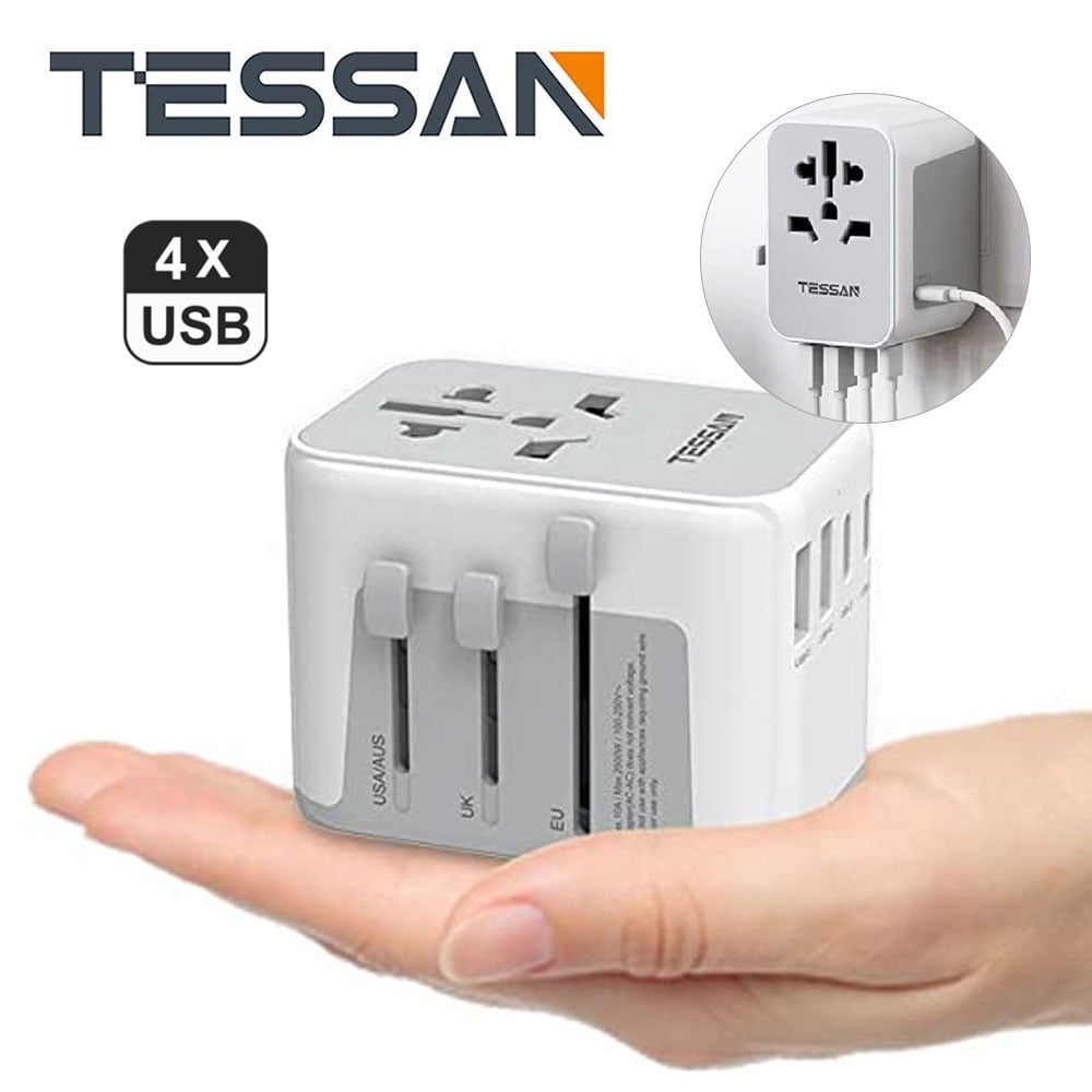 TESSAN Universal Power Adapter,Travel Worldwide Essentials Wall Charger