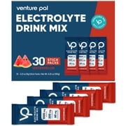 Venture Pal High Sodium Sugar Free Electrolytes Powder Packet - Hydration Packets with Vitamin, Sodium & Potassium | Zero Calories | Vegan, Keto & Paleo Friendly Electrolyte Drink Mix-16 Sticks