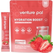 Venture Pal Sugar Free Electrolytes Powder Packets - Daily Hydration Packets | 5 Vitamins & 7 Electrolytes | Certified Vegan, Keto, Non-GMO | 16 Sticks