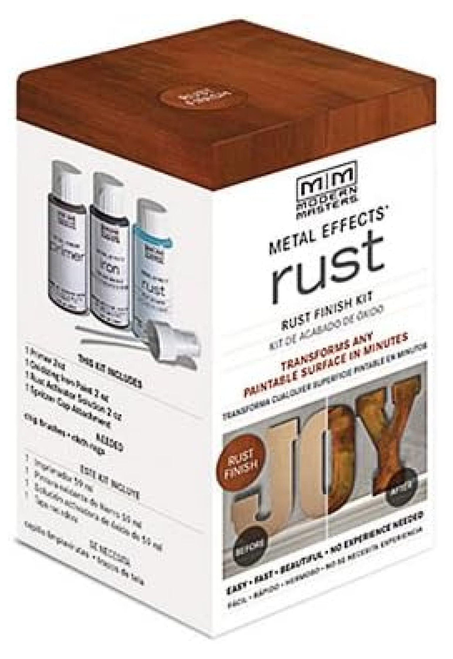 TESTOR CORPORATION Modern Masters 306293 2 Oz Rust Metal Effects Oxidizing Finish Kit