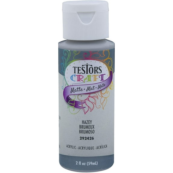Testors Hazy Matte Acrylic Craft Paint - Matte Finish - 2OZ