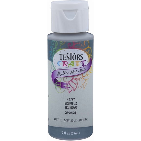 Testors Hazy Matte Acrylic Craft Paint - Matte Finish - 2OZ