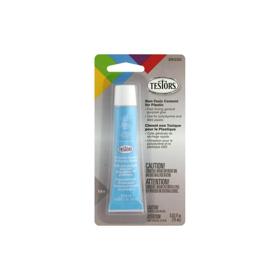 TESTORS 281220 CEMENT FOR PLASTIC 63OZ NON TOXIC