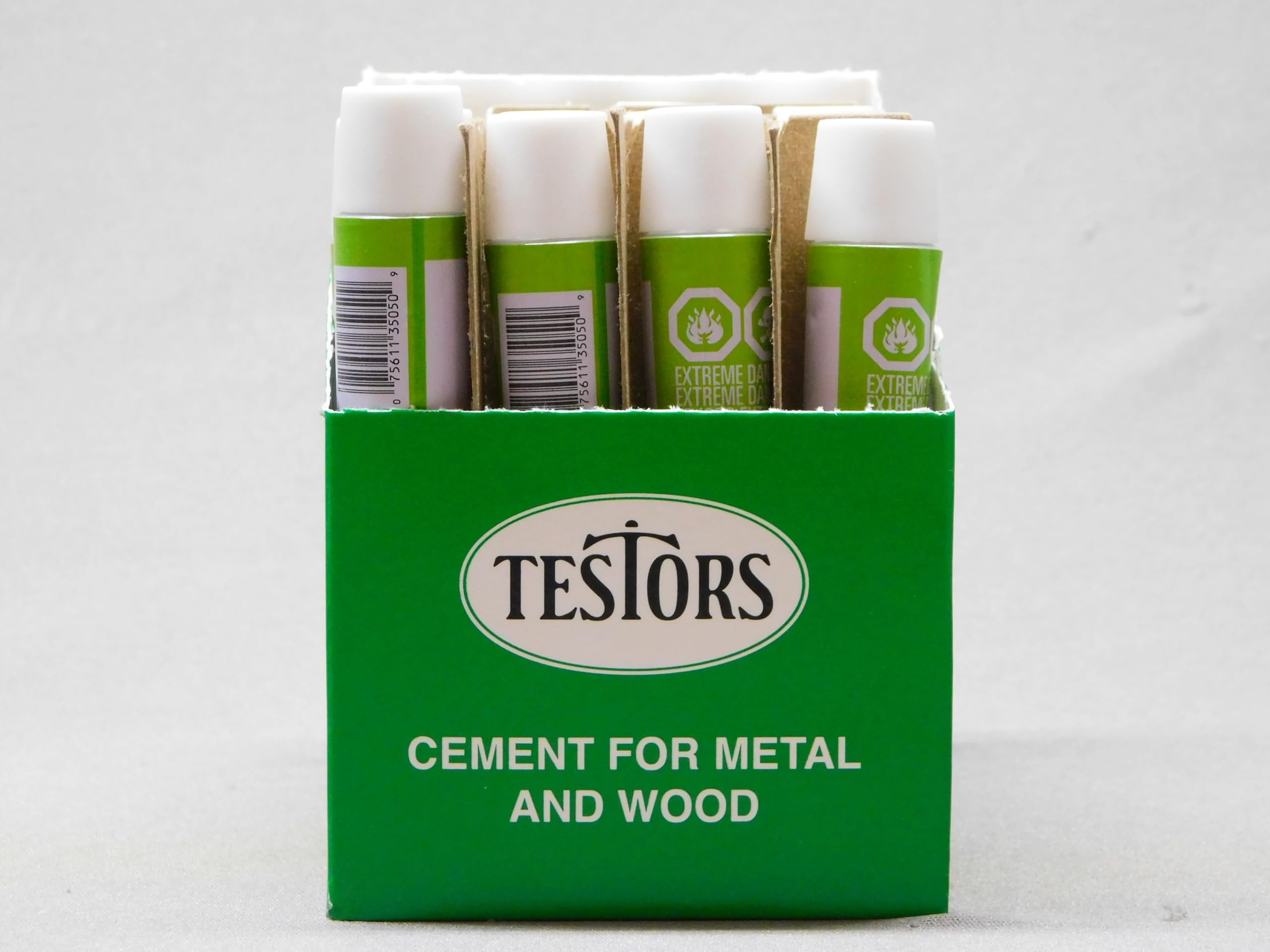 TESTORS 3505 Metal & Wood Adhesive Cement CASE 5/8 oz TES3505-CASE(24)
