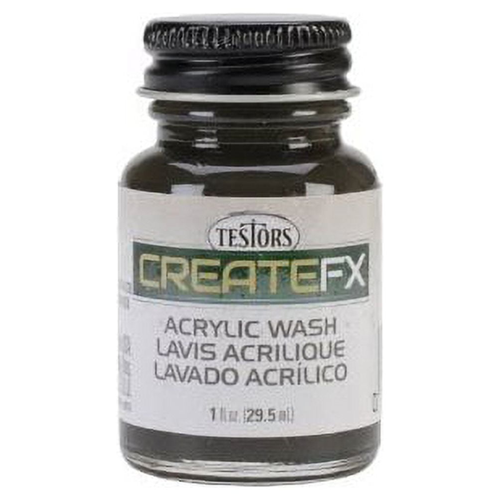 TESTORS 79413 FX Acrylic Wash Black 1 oz TESR7413 MultiColored