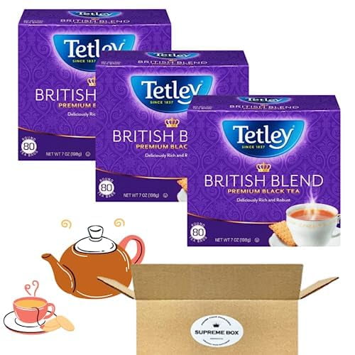 TETLEY British Blend Premium Black Tea, Rainforest Alliance Certified