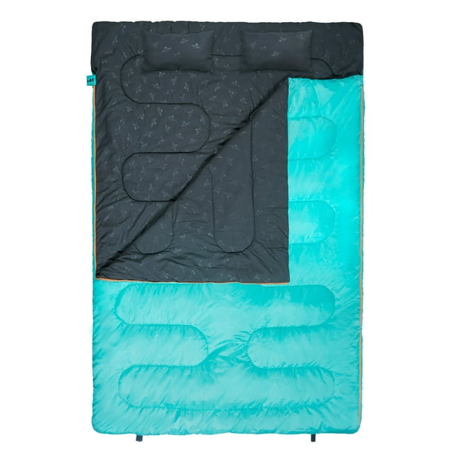 TETON Sports Cascade Double Sleeping Bag for Adults, Lightweight, Great for Family Camping