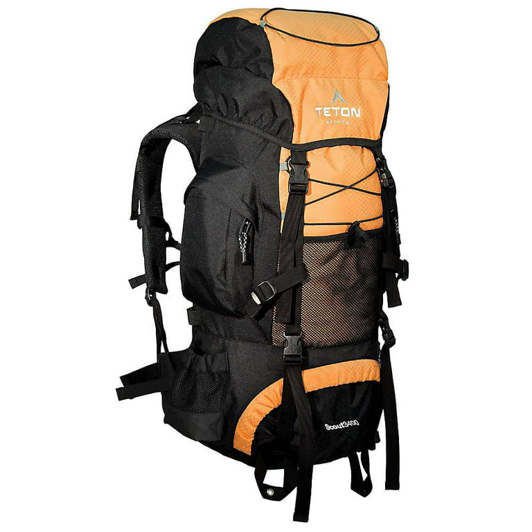 TETON Orange Sports Mecca 3400 Internal Backpack; Hiking Frame Scout Pack;