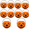 thumbnail image 1 of TETOU 10Pcs Mini Candy Cauldron Kettles, Plastic Hallowe'en Candy Bucket Witch's Cauldron Trick or Treat for St. Patrick's Day Hallowe'en Decoration and Kid Birthday Party Favors - Pumpkin, Orange, 1 of 2
