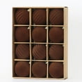 thumbnail image 1 of TETOU 12Pcs 3.15" Velvet Christmas Balls Flocked Christmas Tree Ornaments Christmas Tree Hanging Velvet Ornaments Ball for Christmas Holiday Wedding Party Home Decor(Brown), 1 of 7