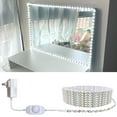 thumbnail image 1 of TETOU 13ft Led Vanity Mirror Lights Kit Bendable Make-up Mirror Cloakroom Adjustable Flexible Strip Light Table Set with Dimmer, 1 of 6