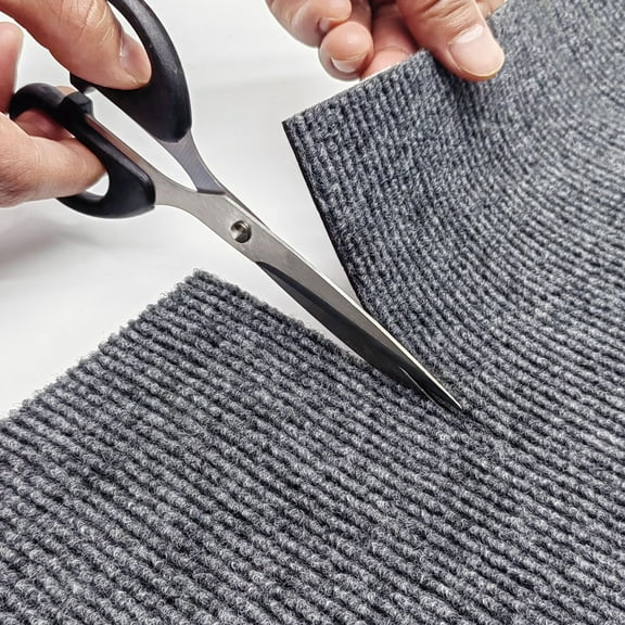 TETOU 15.8*39.37" Cat Scratching Mat with Self-Adhesive Trimmable, Replacement for Cat Tree Shelf Shelves, Cat Scratch Carpet for Indoor Cats - Dark Gray