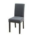 thumbnail image 1 of TETOU 1Pc Waterproof Dining Room Chair Cover Stretch Jacquard Parson Chair Slipcover Protector for Home Restaurant Banquet -Dark Gray, 1 of 11
